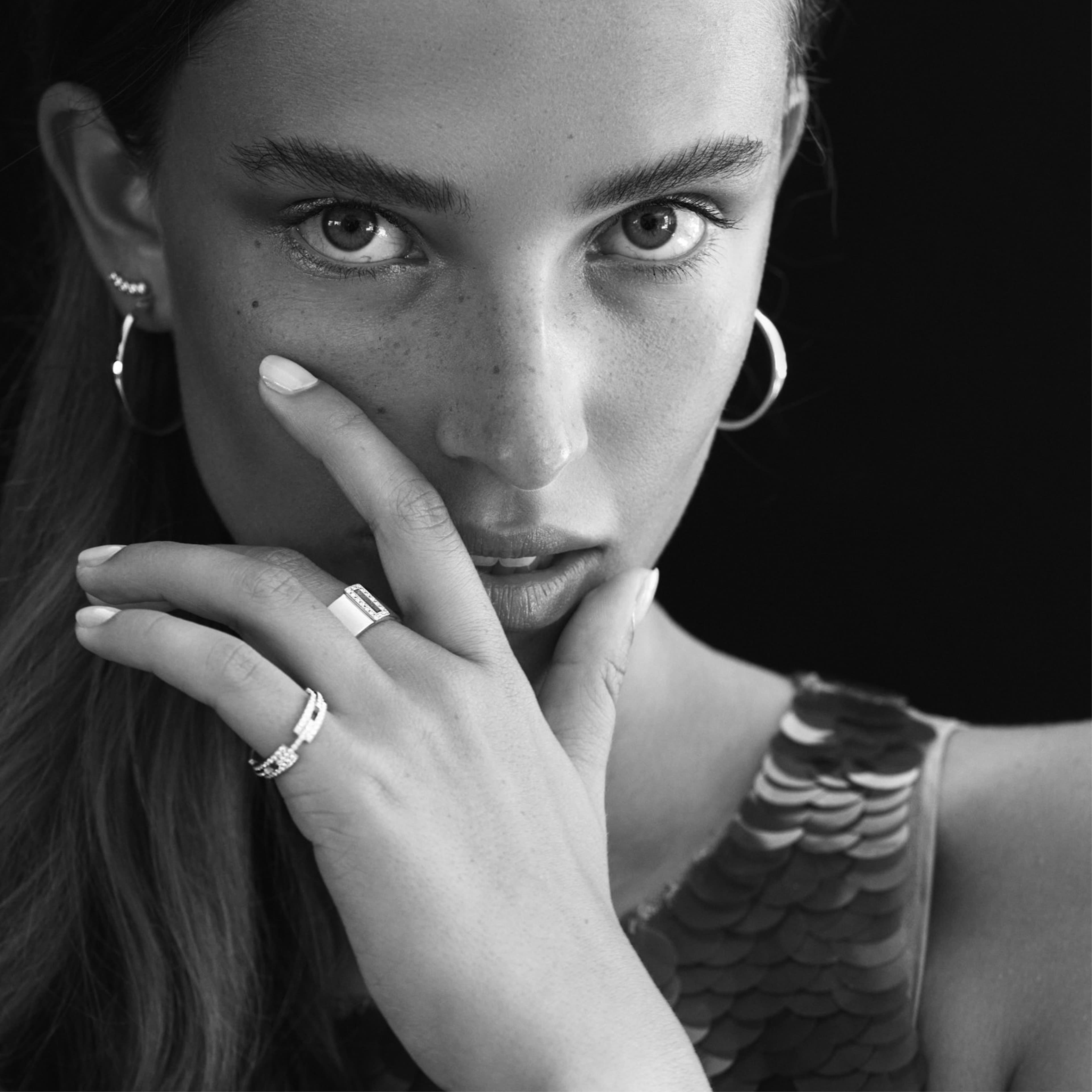 Strata Pavé ring, bred