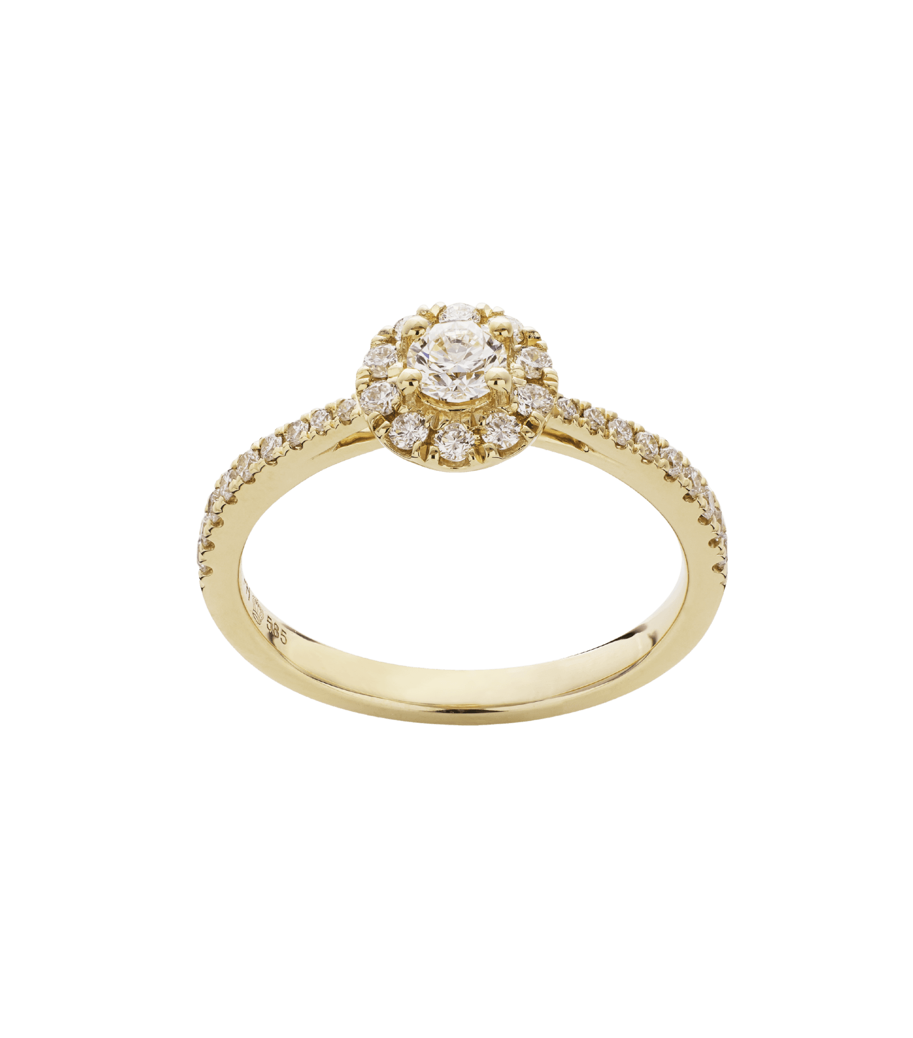 Ring med rund roset