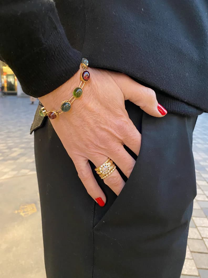 Ring med snake mønster