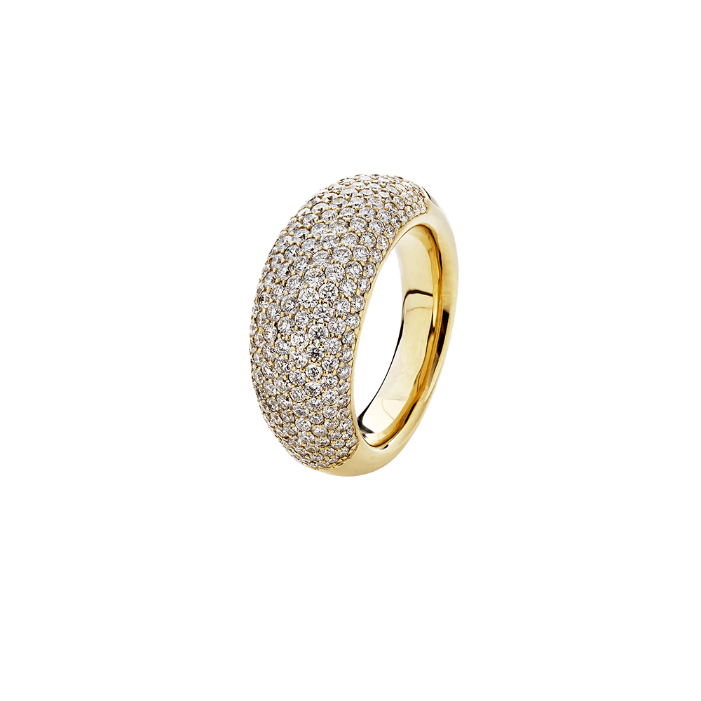 Bow pavé ring, stor
