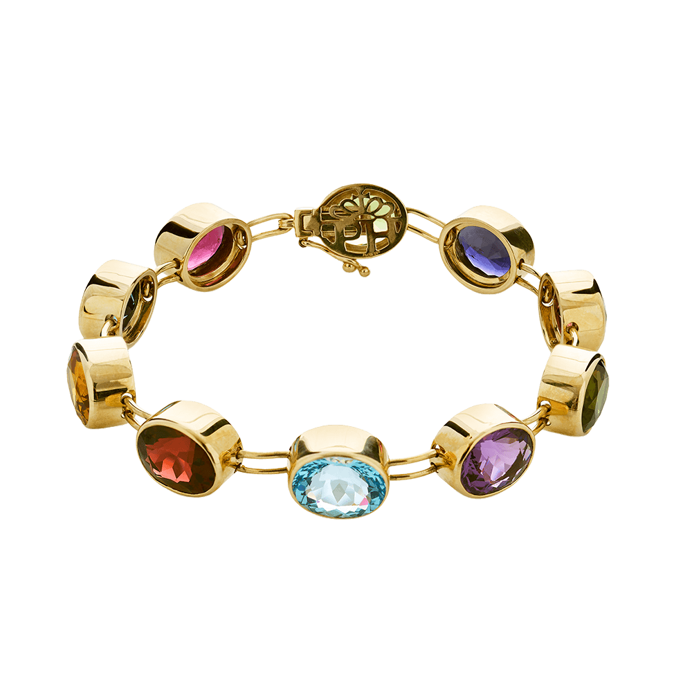 Harlekin armbånd med stave, facet