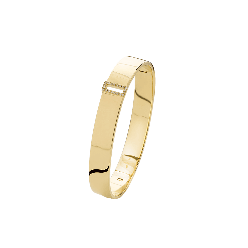 Strata Pavé armring, bred